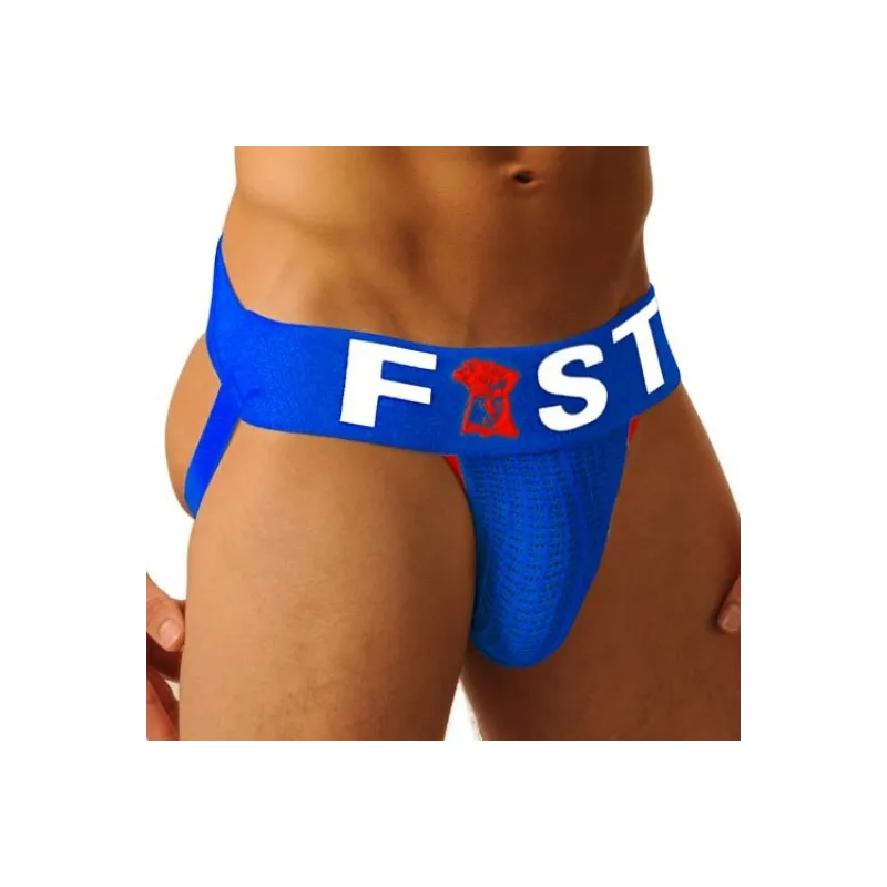 Fist Jockstrap Fist Logo Bleu